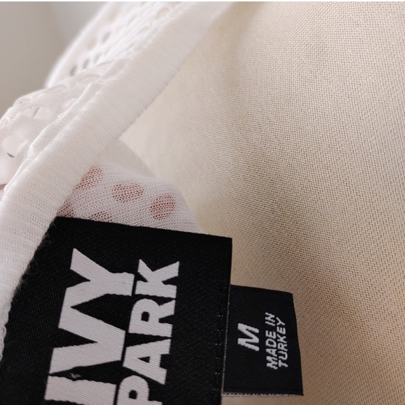 IVY PARK | Ribbed White Tank Top Size Medium Lady - Picture 8 of 8